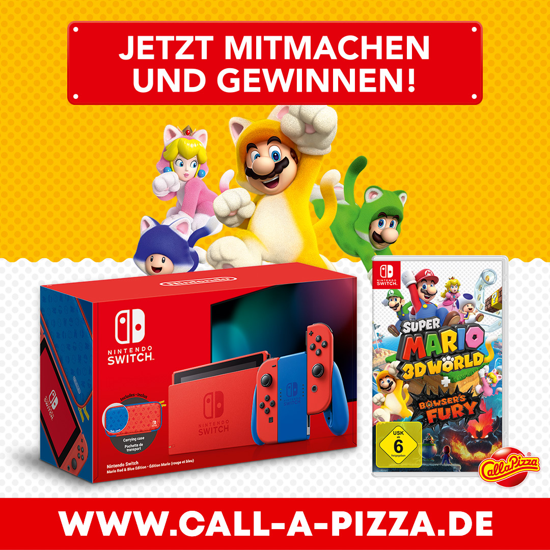 Gewinne eine Nintendo Switch mit Super Mario 3D World + Bowser‘s Fury!