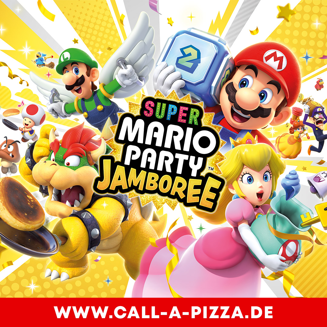 Gewinne eine Nintendo Switch – Oled-modell mit SUPER MARIO PARTY JAMBOREE Game!